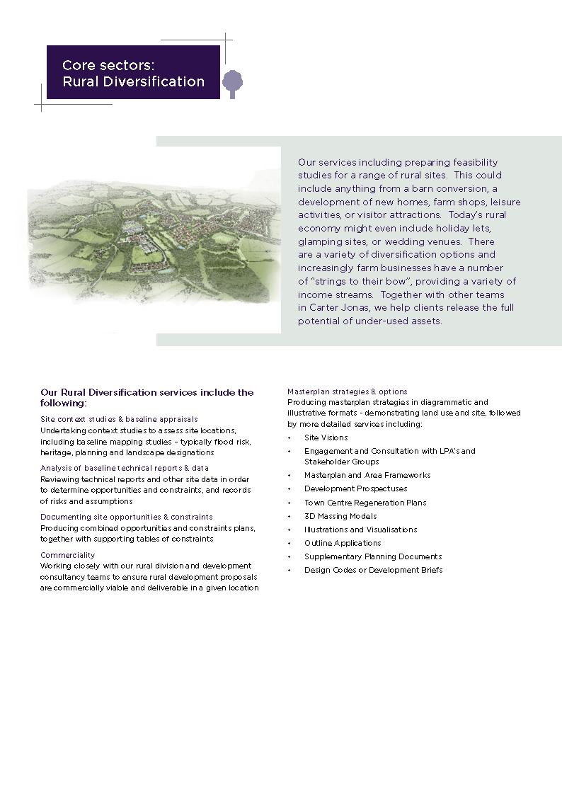 Rural diversification