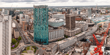 Birmingham city skyline