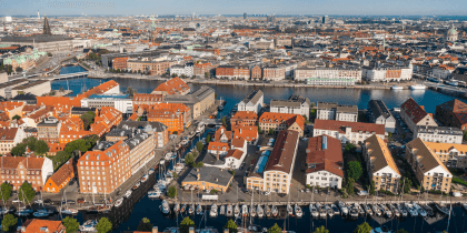 Copenhagen city skyline