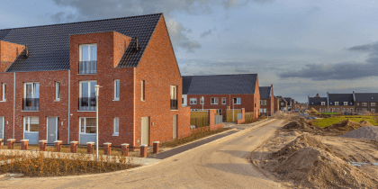 Residential housing under development
