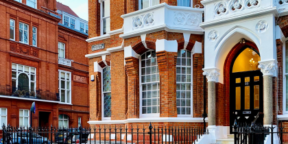 Red brick residential housing