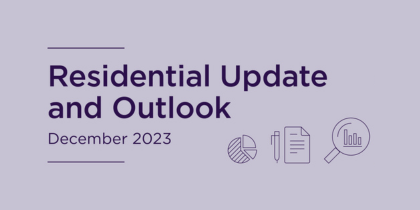 Residential update and outlook | December 2023
