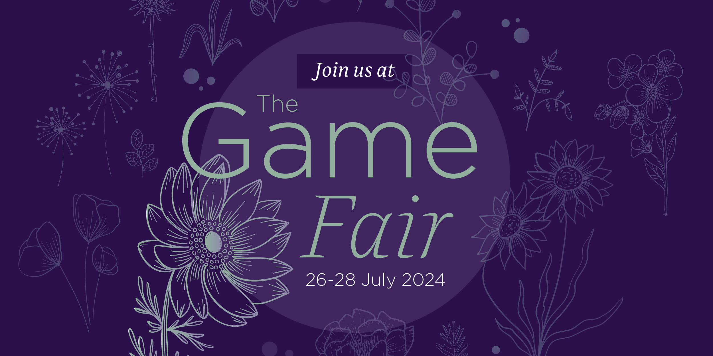 Join us at The Game Fair, the festival of the countryside