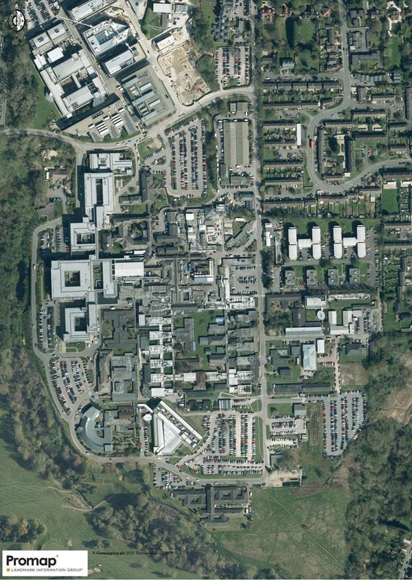 Aerial view of Churchill Hospital