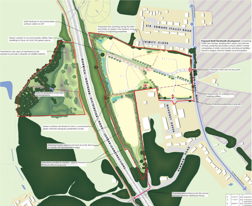 Land at Green Lane West, Rackheath