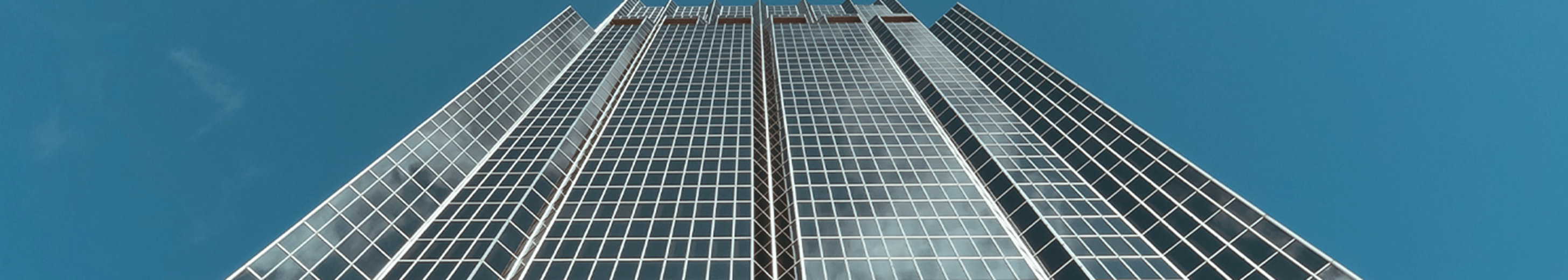 large building with blue skies 