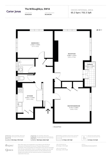2 bedroom flat, The Willoughbys, London SW14