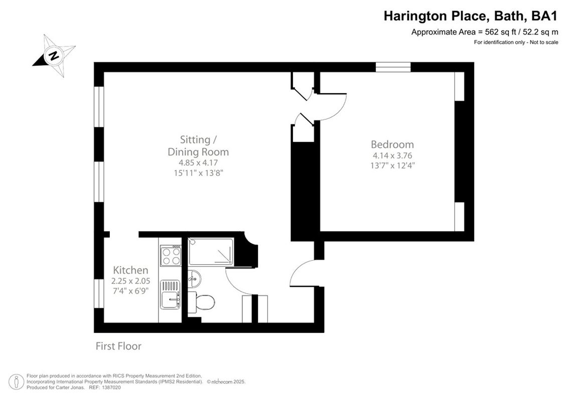 1 bedroom flat, Harington Place, Bath BA1 - Available