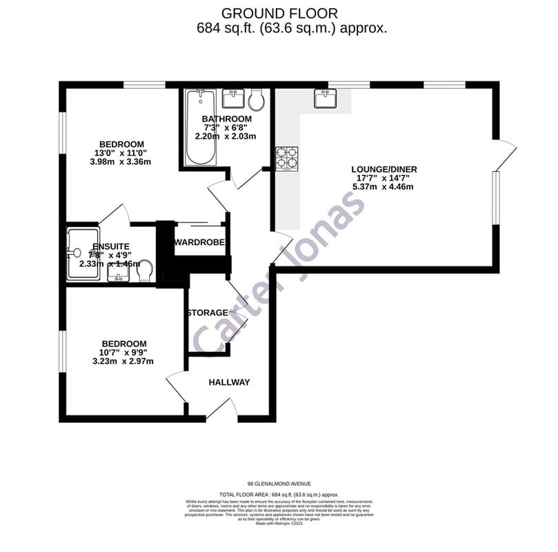 2 bedroom flat, Glenalmond Avenue, Cambridge CB2 - Let Agreed