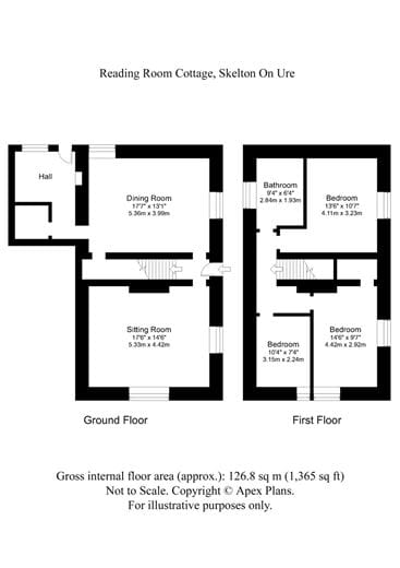 3 bedroom house, Reading Room Cottage, Skelton-on-Ure HG4 - Available