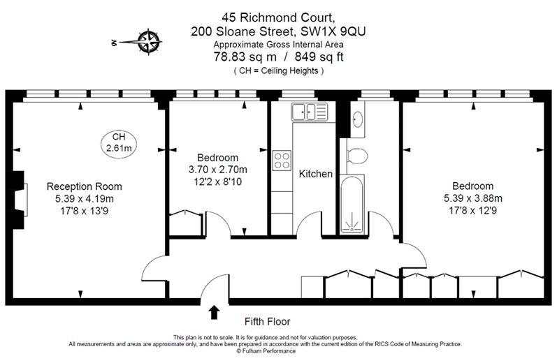 2 bedroom flat, Richmond Court, 200 Sloane Street SW1X - Available