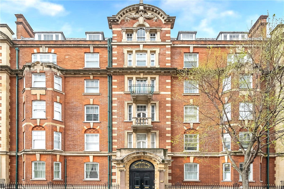 4 bedroom flat, Cumberland Mansions, George Street W1H - Available