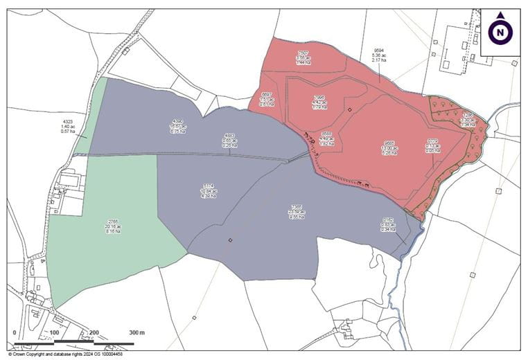 35.8 acres Land, Lot 6: Land To The North Of Lower Kingdon, Bideford EX39 - Sold STC