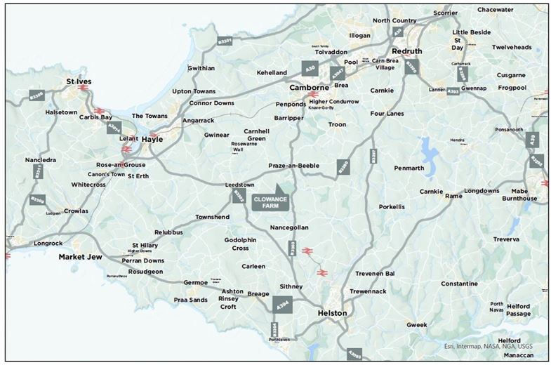 41.7 acres Land, Praze, Camborne TR14 - Sold