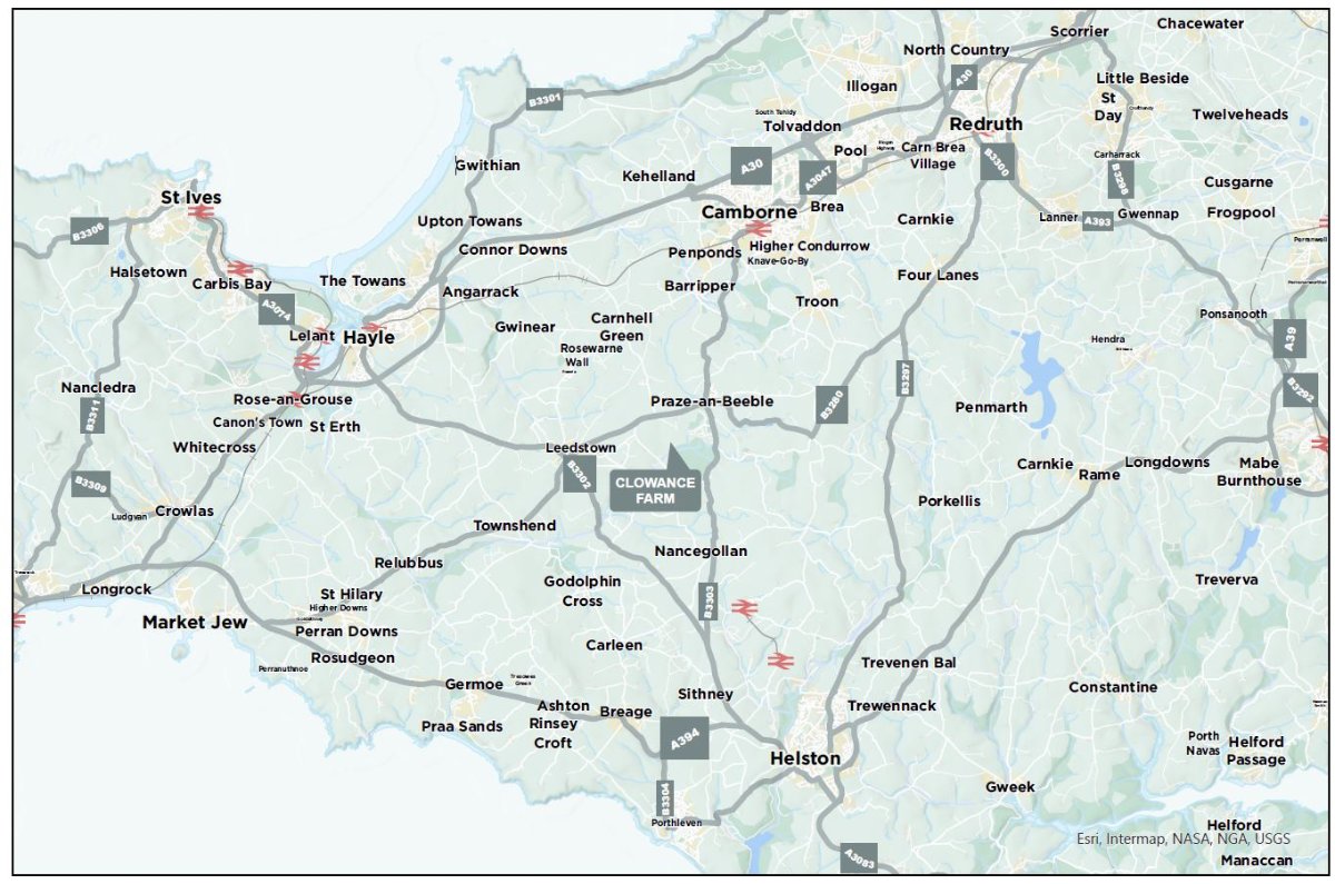 41.7 acres Land, Praze, Camborne TR14 - Sold