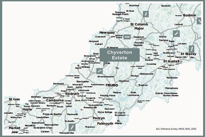 60.4 acres House, Zelah, Truro TR4 - Available