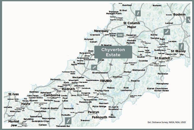 60.4 acres House, Zelah, Truro TR4 - Available