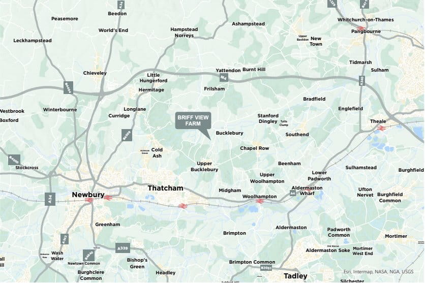 38.2 acres House, Briff Lane, Bucklebury RG7 - Sold STC