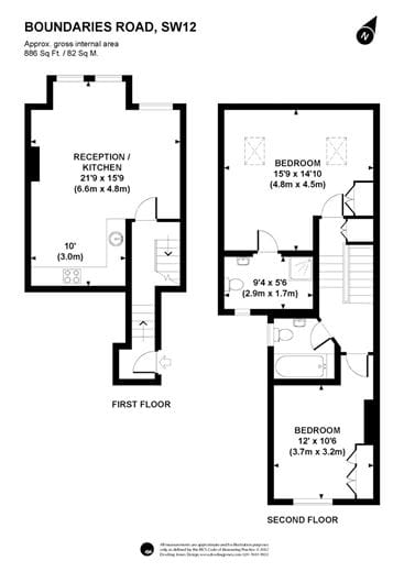 2 bedroom flat, Boundaries Road, Wandsworth SW12 SW12 - Sold